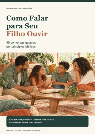 Capa de Como Falar para Seu Filho Ouvir — 40 conversas guiadas por princípios bíblicos